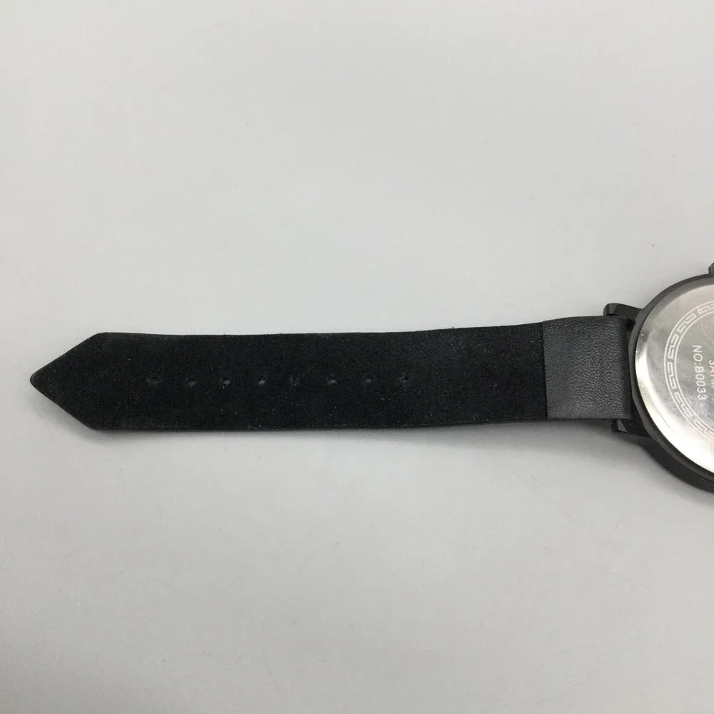 Biden Watch Men 42mm Black Round Dial Silicone Band New Battery
